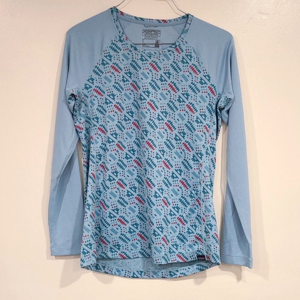 womens Patagonia capilene midweight long sleeve top size large